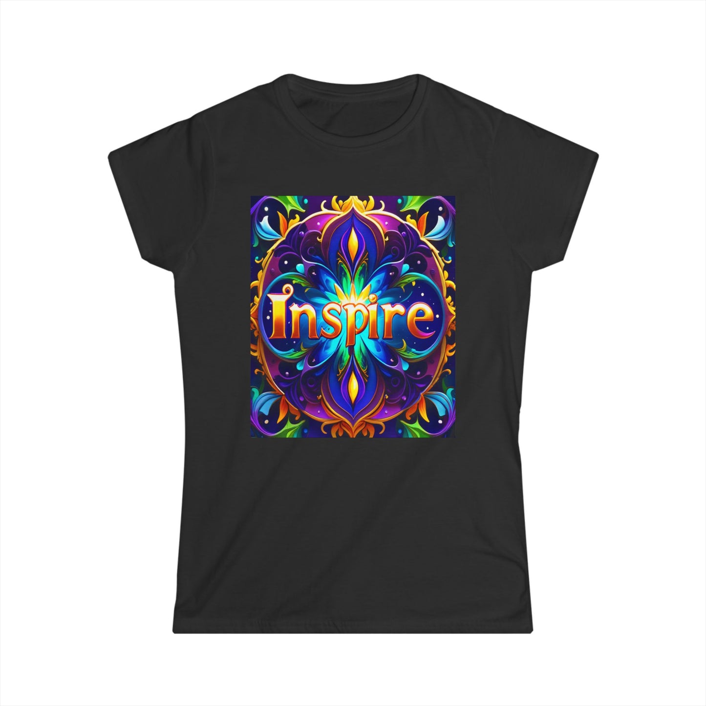 Women's Tee - Inspire Dolphine Text Design