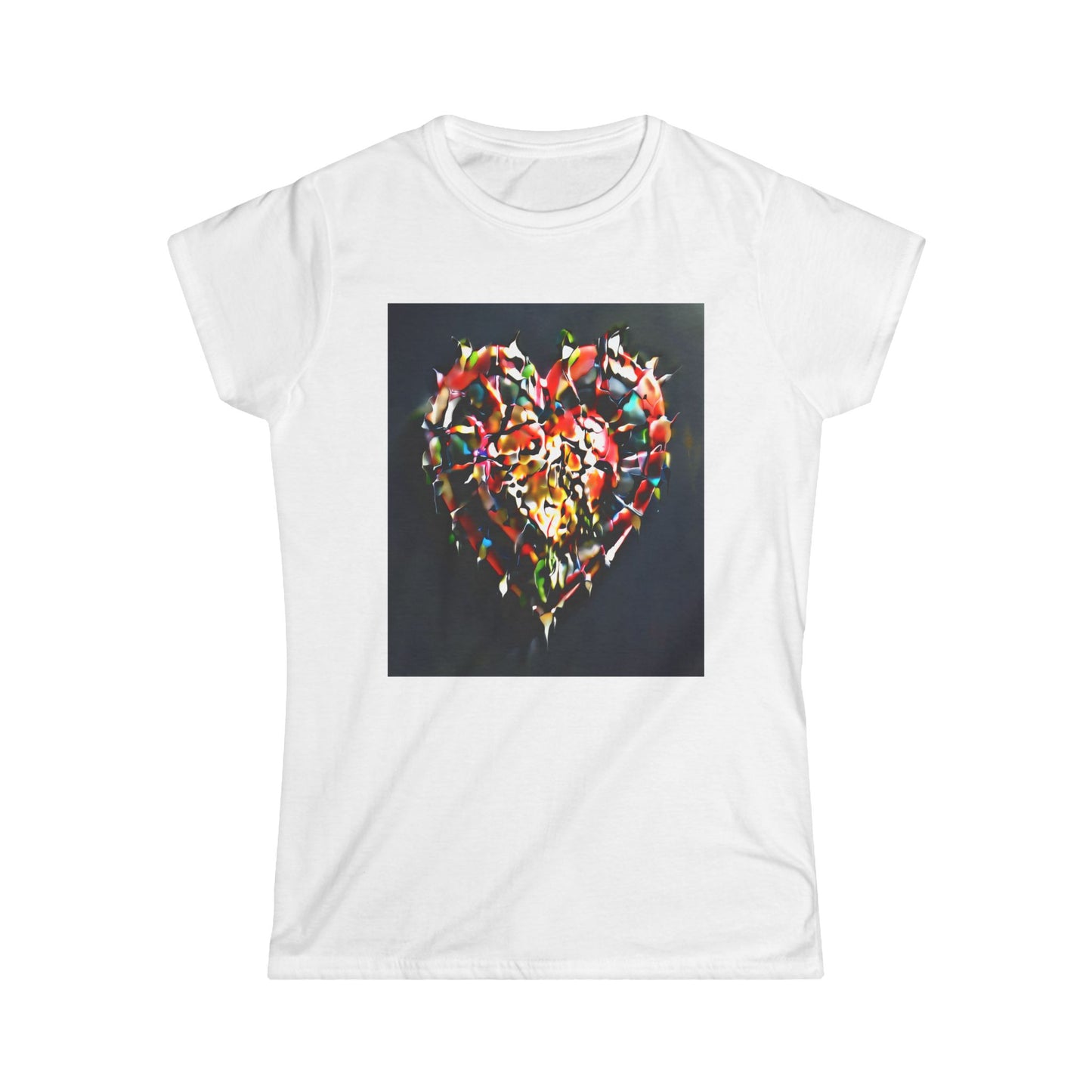 Dark Heart Scrappy Women's Softstyle Tee - Soft, Comfortable, and Stylish