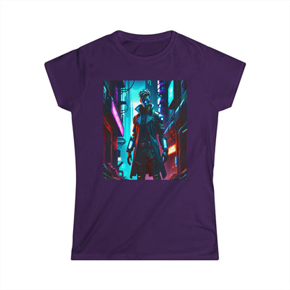 Women's Tee - Cyber Punk Sci Fi Warrior Design