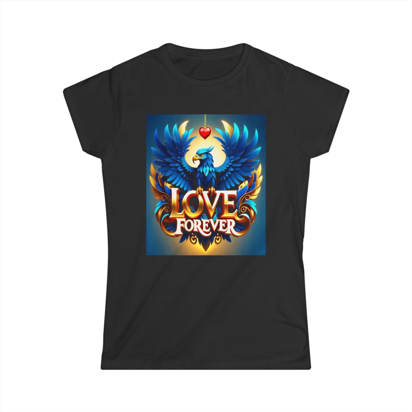 Majestic. Powerful. Eternal. The Lover Forever Eagle Softstyle Tee - Women's Softstyle Tee