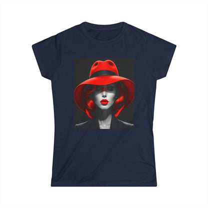 Red Hat Lady Tee, Women's T-Shirt, Summer Fashion, Red Hat Society, Gift for Her