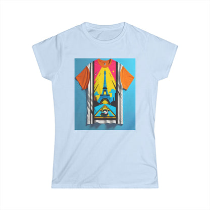 Bring the City of Light to your wardrobe with the Paris Tower Women's Softstyle Tee.