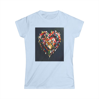 Dark Heart Scrappy Women's Softstyle Tee - Soft, Comfortable, and Stylish