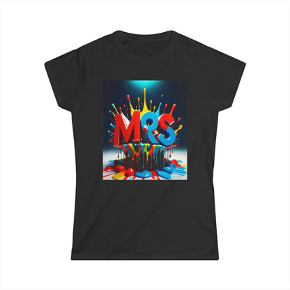 Women's Tee M96 Text Coloured Design Shirt