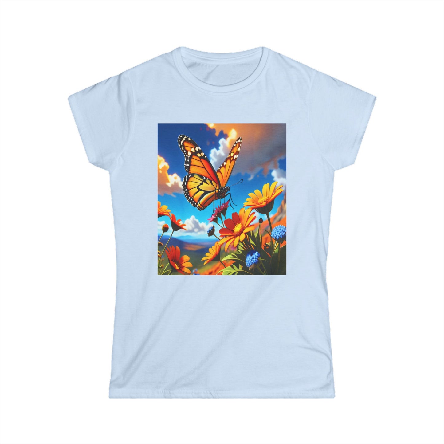 Butterfly Women's Tee - Milkweed Design