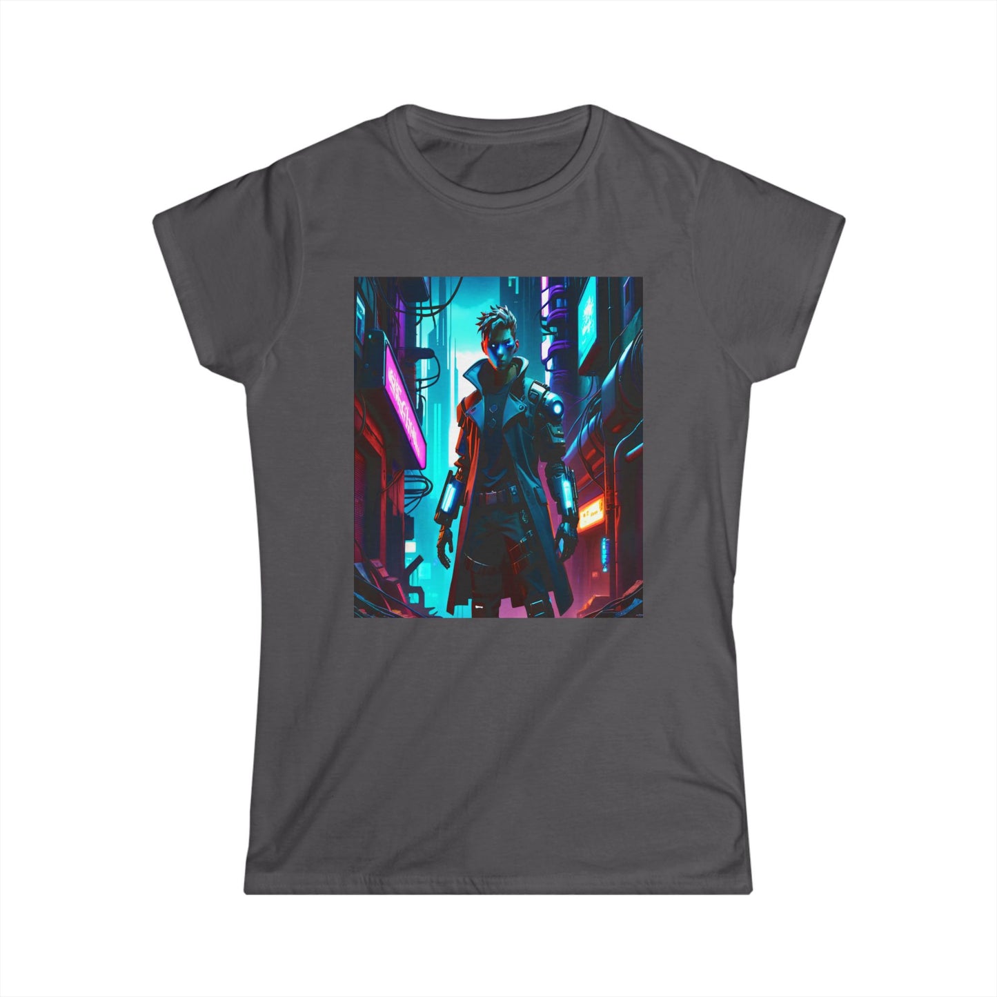 Women's Tee - Cyber Punk Sci Fi Warrior Design