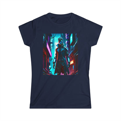 Women's Tee - Cyber Punk Sci Fi Warrior Design