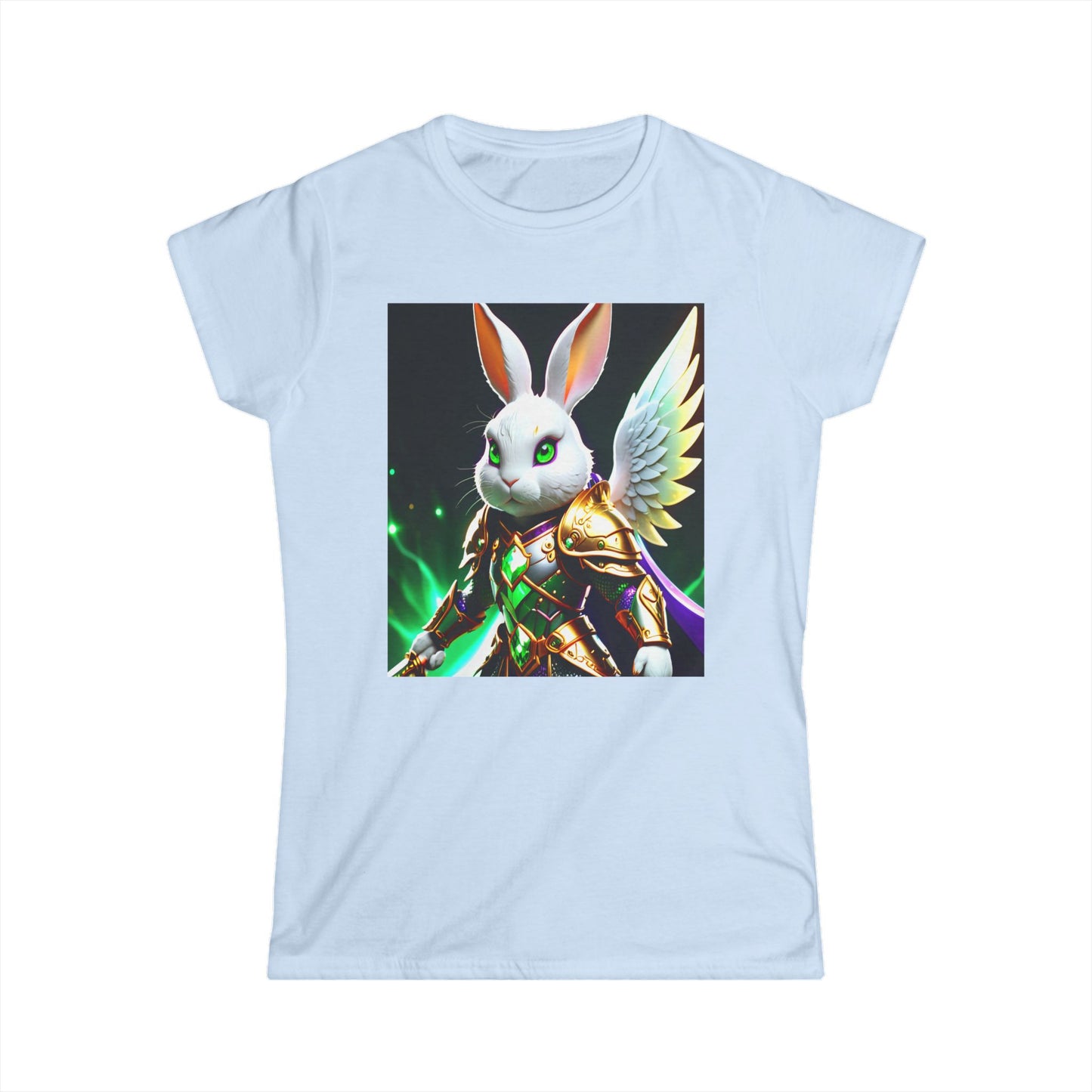 Women's Tee - Warrior Rabbit with Spear Design