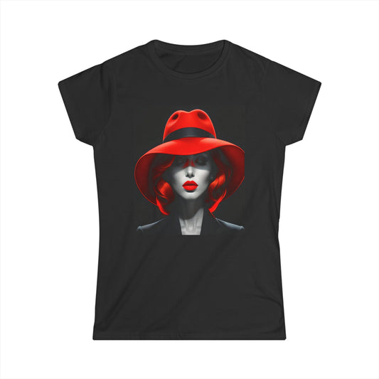 Red Hat Lady Tee, Women's T-Shirt, Summer Fashion, Red Hat Society, Gift for Her