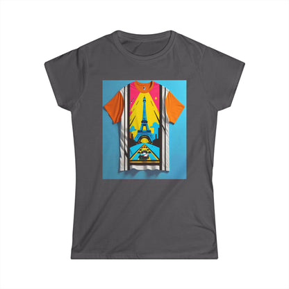 Bring the City of Light to your wardrobe with the Paris Tower Women's Softstyle Tee.