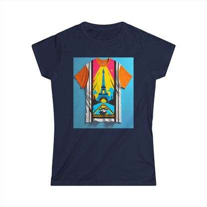 Bring the City of Light to your wardrobe with the Paris Tower Women's Softstyle Tee.