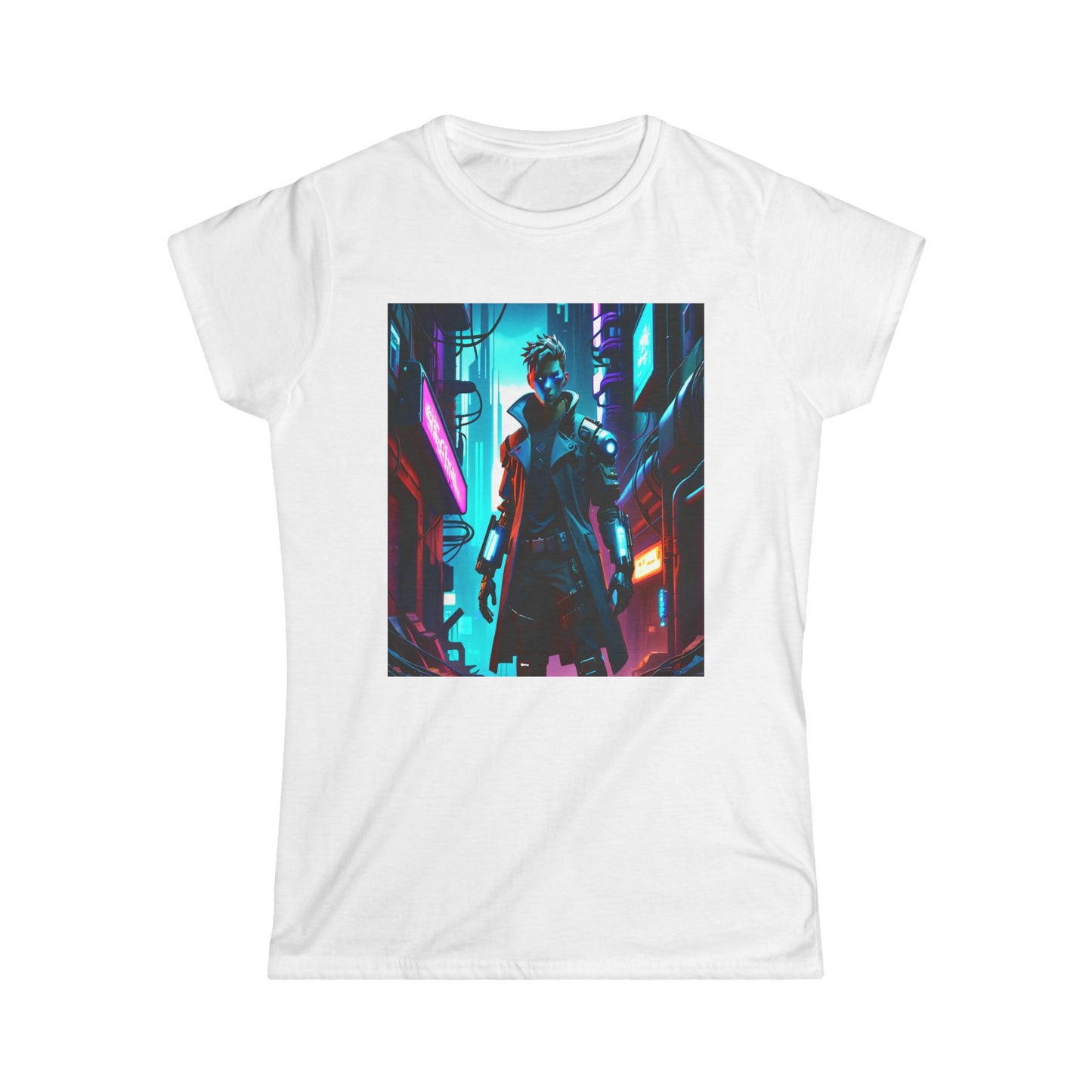 Women's Tee - Cyber Punk Sci Fi Warrior Design