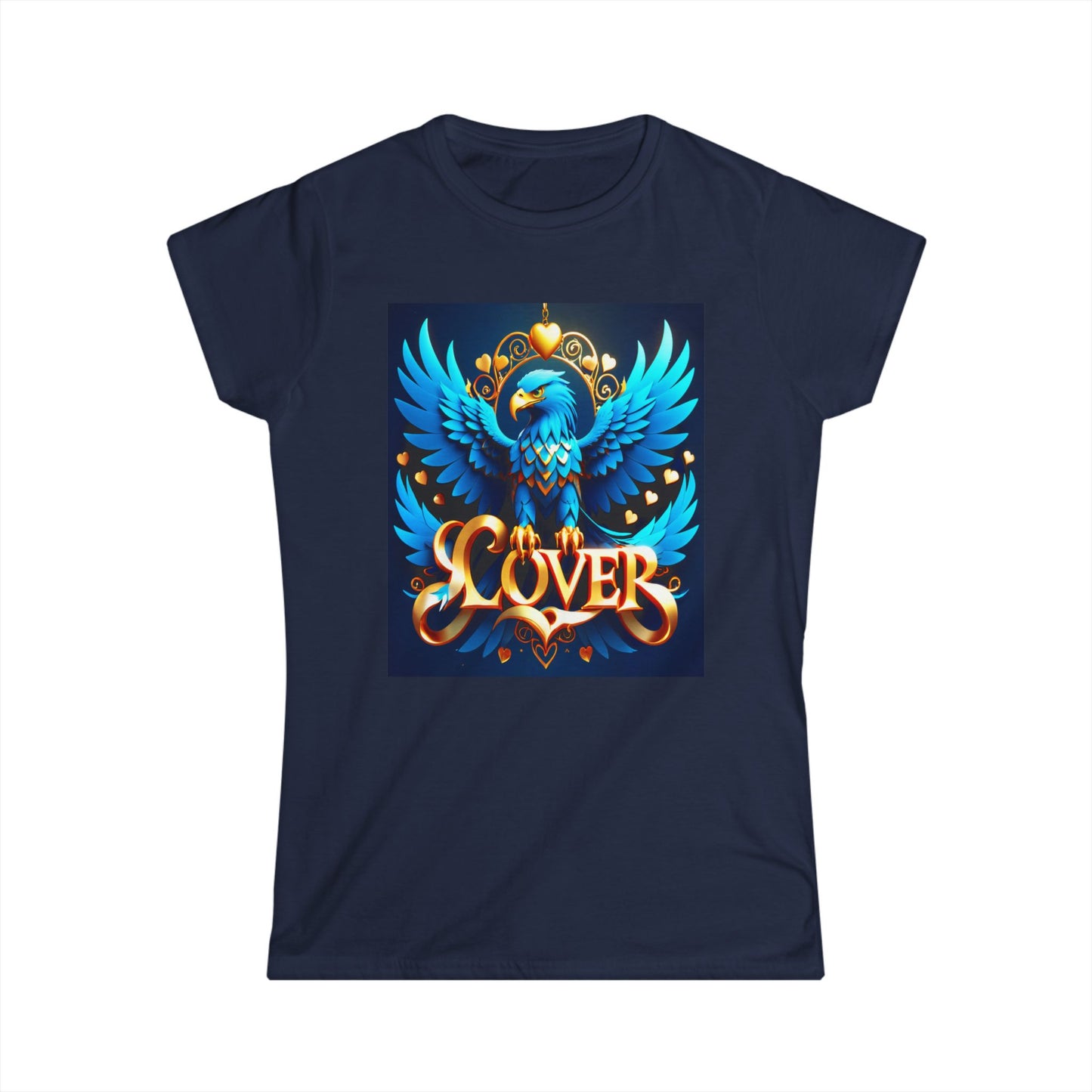 Unleash your inner bird of prey with the Blue Eagle Lover Softstyle Tee! - Women's Softstyle Tee