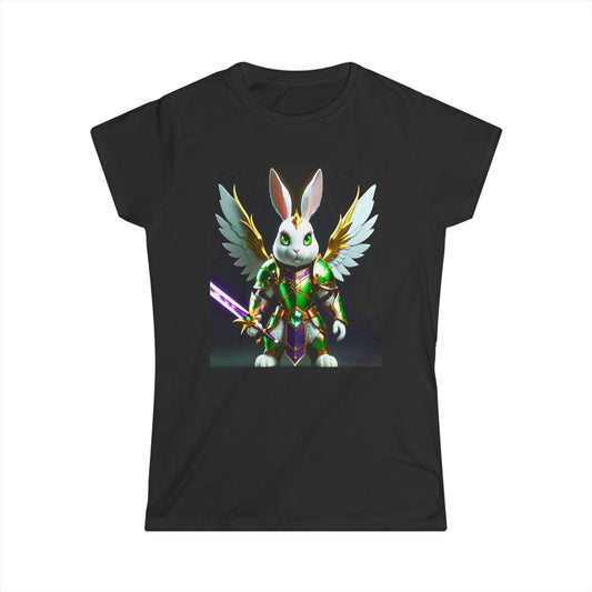 Women's Tee - Rabbit Angel Fighter