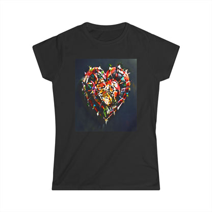 Dark Heart Scrappy Women's Softstyle Tee - Soft, Comfortable, and Stylish