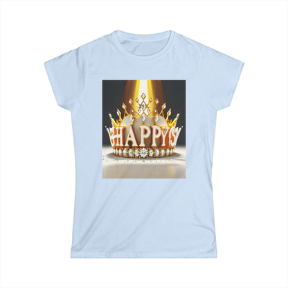 A stunning candle, taper, wax light - Women's Softstyle Tee