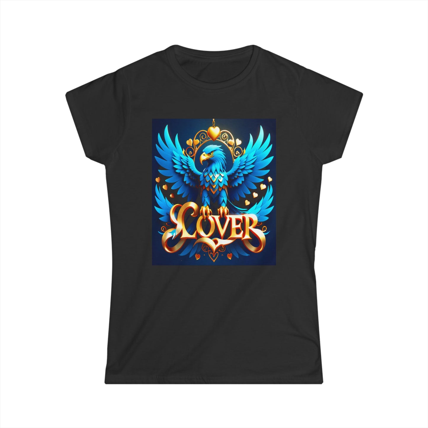 Unleash your inner bird of prey with the Blue Eagle Lover Softstyle Tee! - Women's Softstyle Tee