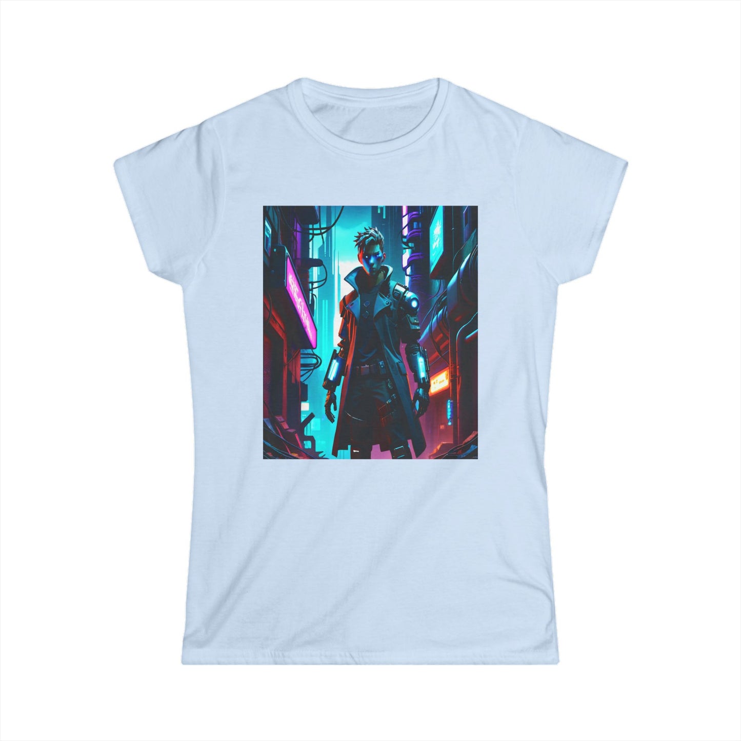 Women's Tee - Cyber Punk Sci Fi Warrior Design