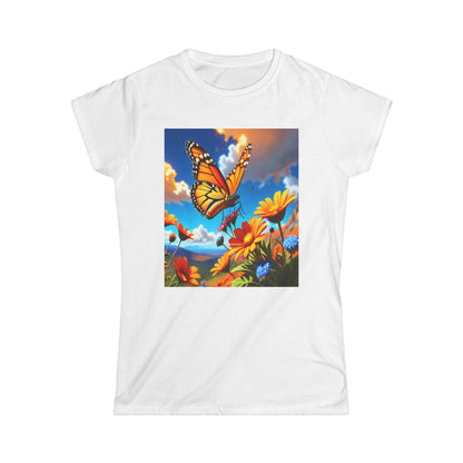 Butterfly Women's Tee - Milkweed Design