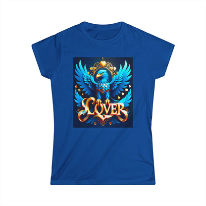 Unleash your inner bird of prey with the Blue Eagle Lover Softstyle Tee! - Women's Softstyle Tee