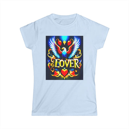 Spread your wings in style with the "Blue Love Eagle Art" Softstyle Tee!