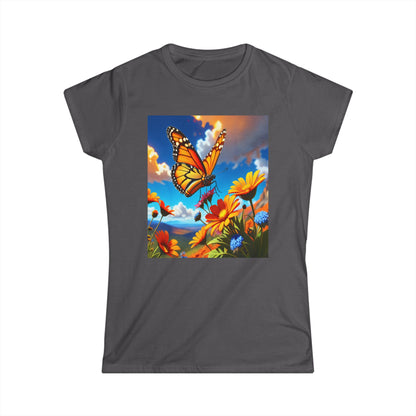 Butterfly Women's Tee - Milkweed Design