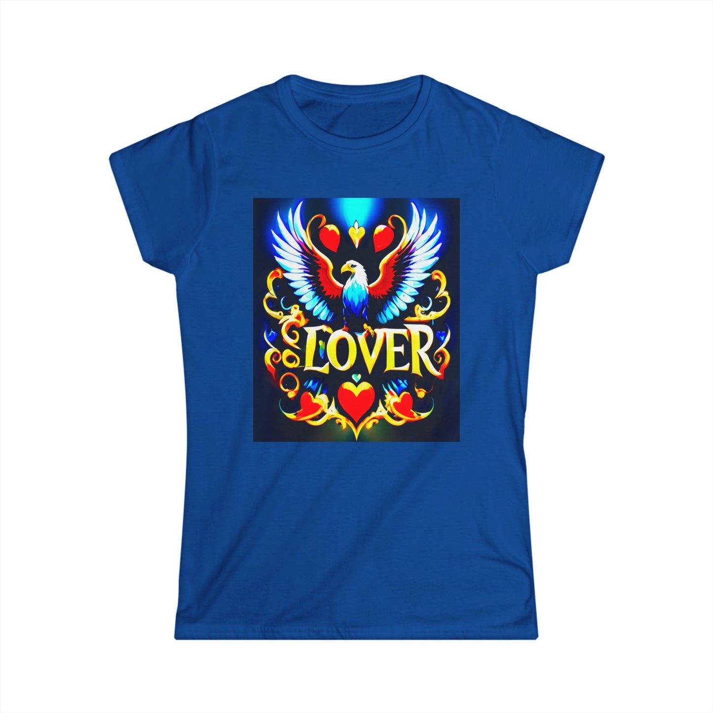 Soar to new style heights with the Blue Eagle Lover Softstyle Tee! - Women's Softstyle Tee