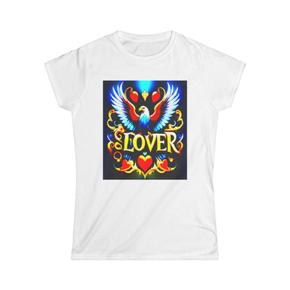 Spread your wings in style with the "Blue Love Eagle Art" Softstyle Tee!