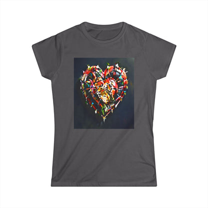 Dark Heart Scrappy Women's Softstyle Tee - Soft, Comfortable, and Stylish